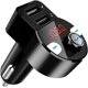 thumbnail image 1 of ER Transmisor FM de radio Bluetooth para coche, adaptador Bluetooth 4.2, modulador FM inalámbrico de audio para coche, kit de llamada manos libres para coche, compatible con 5 V, 3,1 A, carga USB dual/tarjeta USB/SD, reproducción de música (64G) brillar Electrónica, 1 of 5