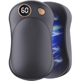Chauffe-mains Rechargeable 2-en-1 – 6000mAh – 3 Niveaux (40/50/60°C) – USB-C – Magnétique – Rando, Camping, Cadeau