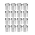 thumbnail image 1 of Round Cake Ring Mold Stainless Steel Baking Rings 16Pcs Dessert Mousse Mold Mini Cake Pastry Ring Food Molding Set, 1 of 5
