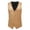 Khaki, variant on YOTMKGDO Suit Vest, Mens Solid Color Wedding Dress Vest Mens Coat British Leisure Slim Stage Costume, Black, L