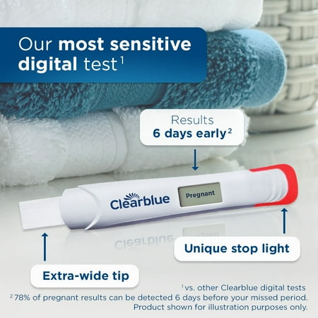 Clearblue Early Digital Pregnancy Test, 2 Ct