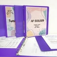 thumbnail image 3 of BAZIC 3 Ring Binder 1" Economy View Binders Purple, Hold 175 Sheets, 12-Count, 3 of 8