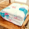 thumbnail image 2 of Serafina Home Easter Spring Flowers and Eggs Velvet Fleece Throw Blanket, 50" x 70", 2 of 9