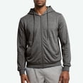 thumbnail image 2 of TSHXS Zip Up Hoodie for Men Long Sleeve Hooded Sweatshirt with Side Zipper Cutout Outerwear, 2 of 9