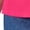 Pink Burst, variant on Women's Plus Size Tie-Front Short Sleeve Knit Tee