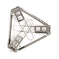 thumbnail image 3 of Support de Poêle Pliant en Acier Inoxydable Trépied de Poêle pour Gril Support de Poêle d'Extérieur Réglable Support Triangulaire Pliable Tablette de Poêle Pliable pour Randonnée en Plein Air Plein Air Survie, 3 of 9