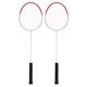 thumbnail image 1 of Dos juegos de raquetas de Bádminton de aleación de accesorios deportivos ultraligeros en rojo para el entrenamiento, 1 of 10