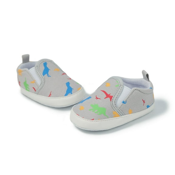 eczipvz Toddler Shoes Toddler Shoes Printed Dinosaur and Kids Baby Shoes Size 3 Shoes for Baby Girls (Grey, 0-3 Months)
