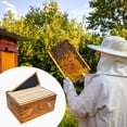 thumbnail image 3 of Bingirl 10-Frame Wax-Coated Deep Brood Box with Transparent Acrylic Windows - Langstroth Hive Body for Beekeeping Supplement, 3 of 8