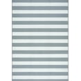 thumbnail image 2 of 6x9 Waterproof, Reversible Plastic Straw Outdoor Rugs for Patios | Also for Camping, RV, Deck, Porch, Balcony, Camp, Patio | Gray, Stripes | Size: 5'11'' x 8'11'', 2 of 9