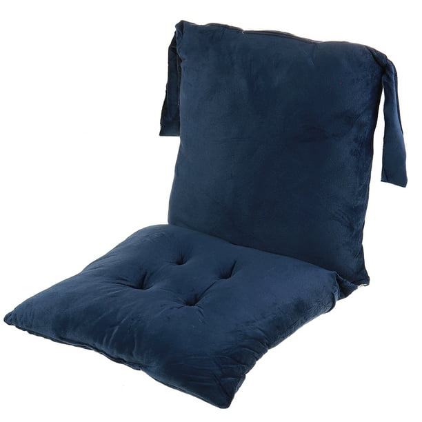 Solid Color Rocking Chair Cushions Set, Navy Blue Dining Chair Cushions With Ties