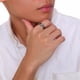 thumbnail image 3 of Vnox-Anillo de cadena de eslabones fijos para hombre, bandas masculinas de acero inoxidable de alta calidad, regalo único para él, 3 of 4