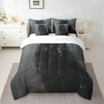 thumbnail image 3 of Feelyou 3D Jungle Wolf Twin Bedding Sets 7-Piece for Teens, Woodland Wildlife Lover Bedding Comforter Set, Rustic Animal Theme Sheet Sets, Luxury Bedroom Decor, 3 of 8