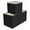 Black, variant on Unique Bargains Fabric Storage Bin for Shelves Closet Black 13*13*13in