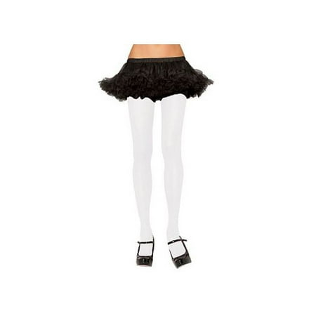 - Women's Plus-Size Plus Size Spandex Nylon Tights, White