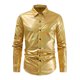 thumbnail image 1 of Playeras Oversize Hombre Camisa De Vestir Para Hombre Camisa Abotonada Con Cara Brillante Ropa Camiseta Con Solapa Con Cara Brillante Camisa, 1 of 9