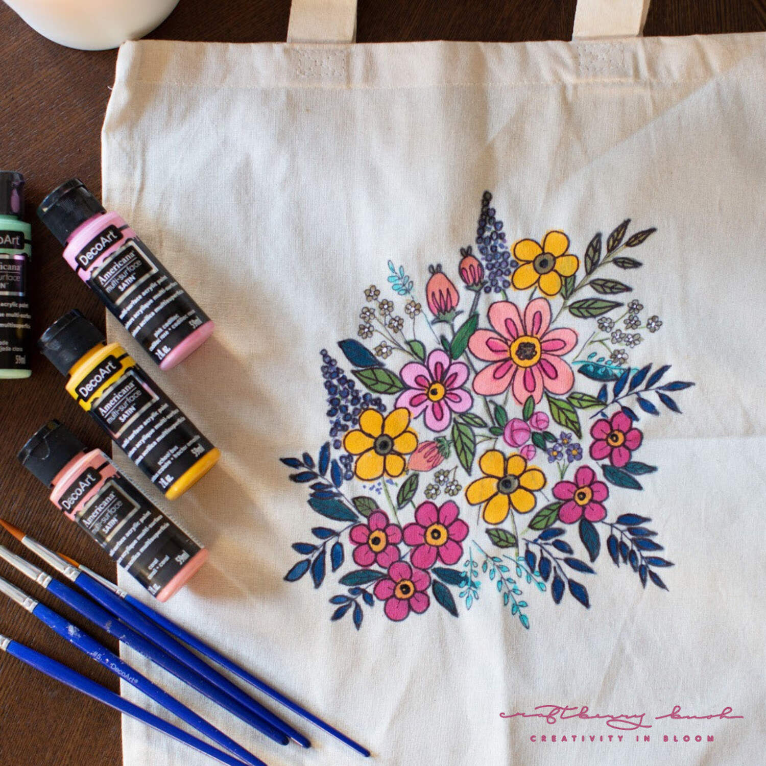 DecoArt Modern Floral Acrylic Paint Set – 12-Color Multi-Surface Kit