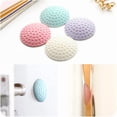 thumbnail image 5 of 4pcs Silent Wall Thickness Football Shape Rubber Fender Protection Pad Wall Sticker Rear Handle Door Lock, 5 of 5