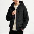 thumbnail image 6 of YUANxueke Boys Zip Up Thickened Coat, Long Sleeve Puffer Jacket with Drawstring Hood, Winter Warm Casual Outerwear, 6 of 7