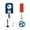 Blue, variant on Woodworking Straight Hole Punching Locator Round Dowel Plate Positioning Drilling Jig Hole Puncher Dowel Puncher