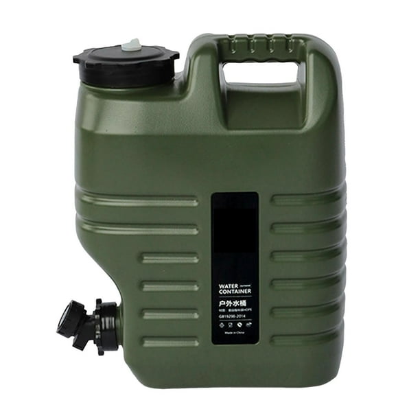 Portador de almacenamiento de agua Sunnimix con Grifo Canister Botella de agua 18L Verde