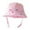Pink, variant on AJGRHE Kids Adjustable Chin Strap Sun Hats Summer Spring Cartoon Dinosaur Embroidery Outdoor Beach Bucket Cap Yellow One Size