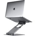 thumbnail image 1 of Ergonomic Laptop Stand For Desk, Portable Foldable Computer Stand With Tilt Angle Adjustable, Cooling Design For All MacBook & Laptops 10 15 17 Inches, Perfect For Home Office Or, 1 of 6