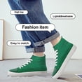 thumbnail image 6 of Men's Women's Knit High Top Sneakers Breathable Lightweight Fashion Casual Walking Shoes Air Mesh Upper Sneakers, 6 of 7
