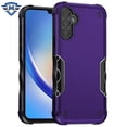 thumbnail image 2 of Designed for Samsung Galaxy A35 5G Back Hybrid Slim Fit Thin Lightweight Hard PC Bumper Frame 2in1 Shockproof Armor Protection Phone Case Cover [Dark Purple], 2 of 4