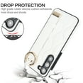 thumbnail image 4 of Allytechgroup for Samsung Galaxy S25 Case, Premium PU Leather Shockproof Ring Holder Kickstand Hand Strap Drop Protection Stylish Phone Case for Samsung Galaxy S25, White, 4 of 8