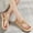Beige, variant on WIZUTIZ Womens Beach Sandals Flat Sandals Women's Sandals Stretchy Dating Comfortable Beach Sandals Pull-On Round Toe Shoes Mid Heel (2"-3") Medium Solid Sandals for Lady Holiday New Arrivals Beige