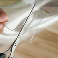 thumbnail image 3 of Fridja Nappe de Couverture de Table Transparente en PVC Imperméable Tapis de Protection de Bureau Transparent, 3 of 9