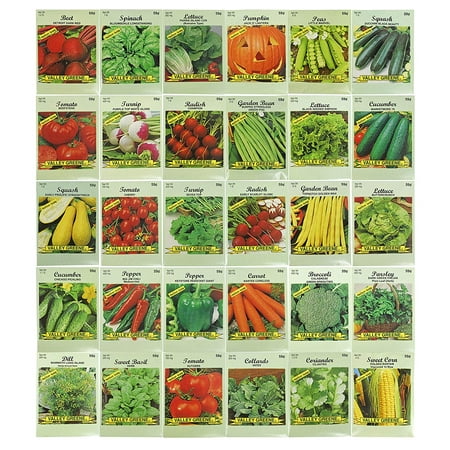30 Packs Variety Deluxe Vegetable Seeds Create a Deluxe Garden! All Seeds are Heirloom, 100% Non-GMO! by 30 Different Varieties, Includes (30) - Different.., By Black Duck (Best Shade Cloth For Vegetable Garden)