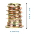 thumbnail image 2 of FUTUREORYY 100pcs Cylindrical Nut Inserts For Woodworking Tools Assembly, 2 of 5