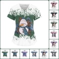 thumbnail image 2 of Uniforme de Enfermería de Navidad para mujer, blusa de trabajo, camiseta de manga corta con cuello en V, ropa de enfermería, Tops de túnica para enfermeras, 2 of 5