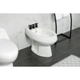 thumbnail image 3 of Kingston Brass KB6320ZX Millennium Three-Handle Bidet Faucet with Brass Pop-Up, Matte Black, 3 of 6