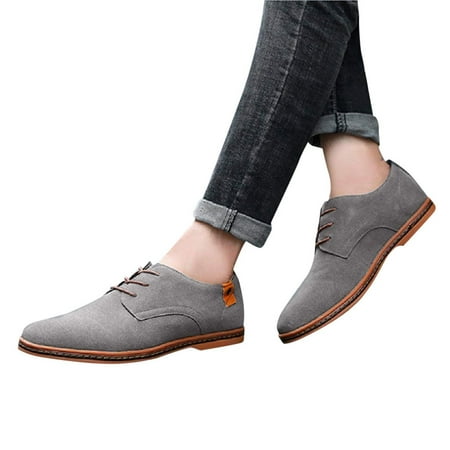 

Men s Fashion Casual Solid Lace Up Oxfords Leather Shoes Male Business Shoes