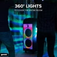 thumbnail image 3 of GPLT-360 Portable 1000 Watt Wireless Self Battery Powered Loud Bluetooth Party Tower Speaker Box with 360° of Sound and 360° of Beat Synced Light, 3 of 5