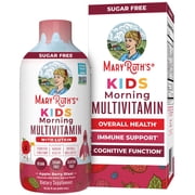 MaryRuth's Liquid Multivitamin with Lutein for Kids 1+, Immune Overall Health, Apple Berry Blast, Sugar-Free, Vegan, Gluten-Free, 15.22 fl oz