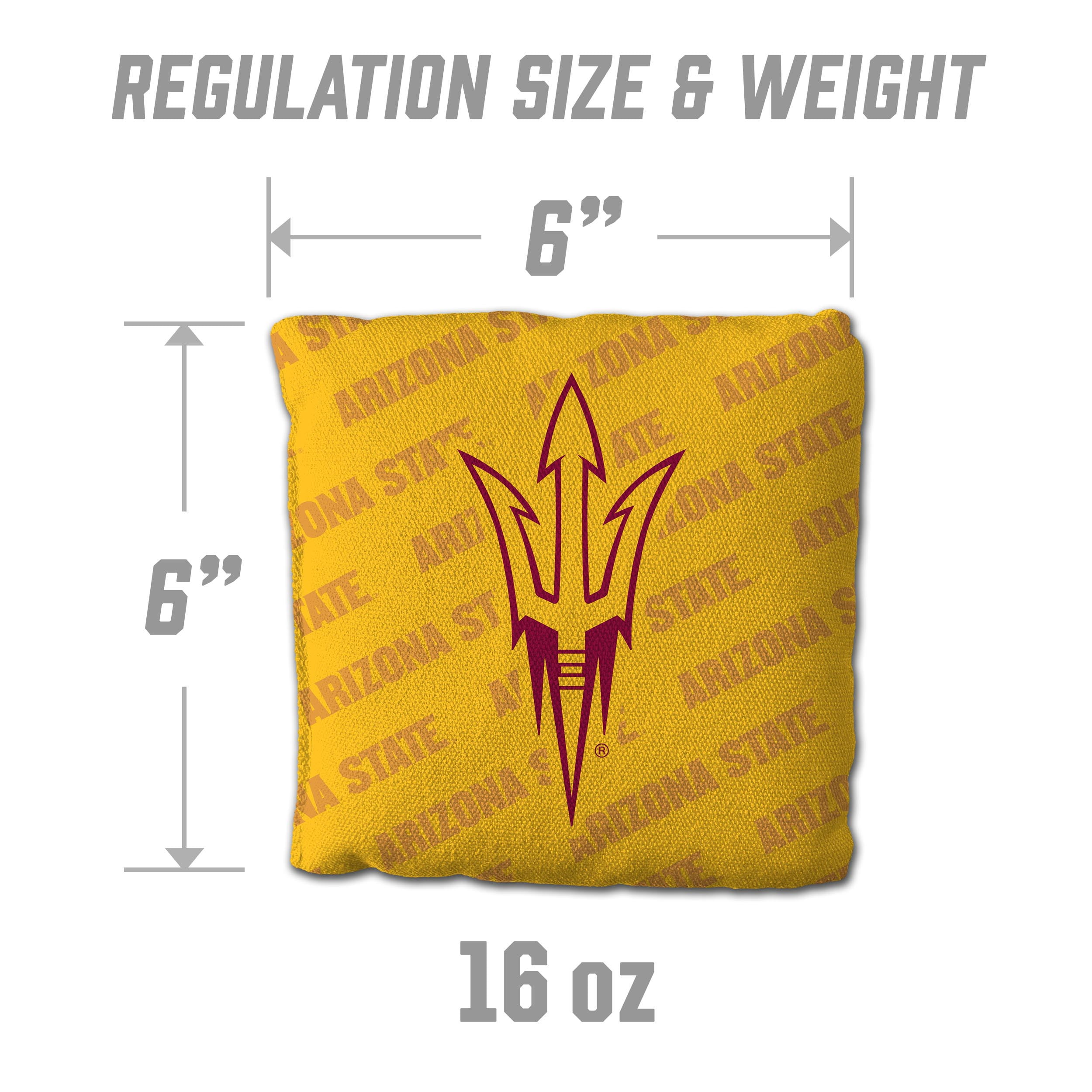 NCAA Arizona State Sun Devils Cornhole Bags - 4PK - Yellow