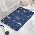 thumbnail image 3 of Blue Pink Moon Star Planet Flannel Non Slip Door Rugs,Washable Door Mats Indoor,Decorative Door Mats,Dirt-Resistant and Absorbent Doormat for Entrance,Bedroom,Kitchen,Bathroom,31.5"x17", 3 of 4