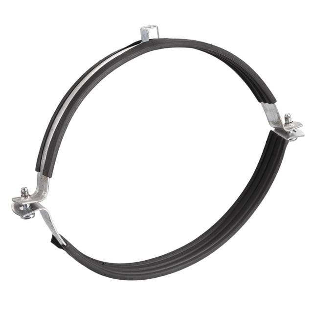 Unique Bargains 200mm Rigid Pipe Strap Clamps, Pipe Bracket Tube Clips 1 Pack