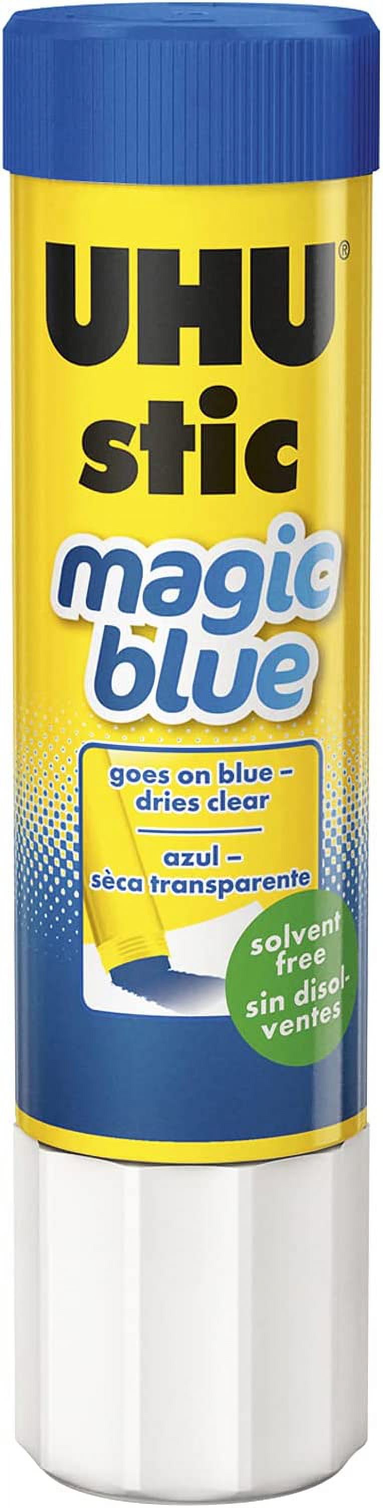 STAEDTLER® UHU Stic Magic Blue Glue Stick, Dries Clear, 40 g, Pack of 12