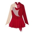 thumbnail image 5 of Alvivi Kids Girls Mesh Spliced Figure Ice Skating Dress Ballerina Leotard Dancewear, 5 of 7
