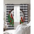thumbnail image 2 of Christmas Cardinal Birds Blackout Curtains for Bedroom 45 Inch Length 2 Panels Set, Xmas Holly Leaves Branch Berries Thermal Insulated Energy Saving Window Treatment Curtains Blackout Drapes 52"x45", 2 of 8