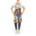 thumbnail image 2 of Carolines Treasures DAC5882APRON 30 x 27 in. Cocker Spaniel Cowboy Welcome Apron, 2 of 5