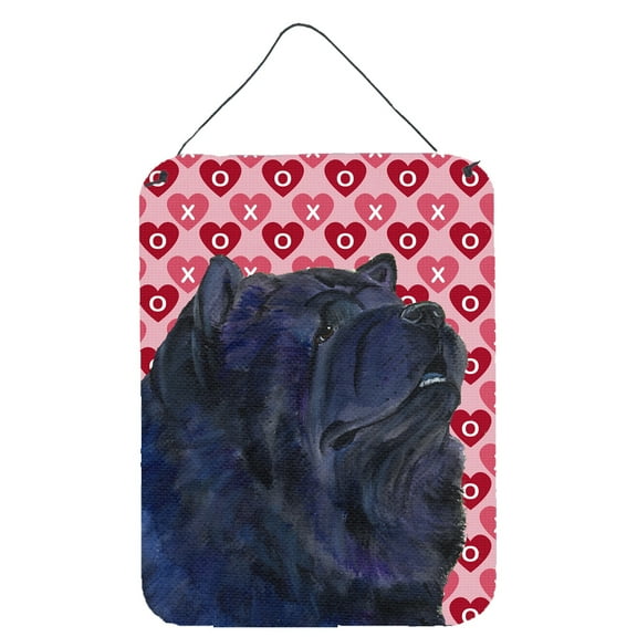 Carolines Treasures SS4501DS1216 Chow Chow Hearts Love and Valentines Day Portrait Wall or Door Hanging Prints 12WX16H
