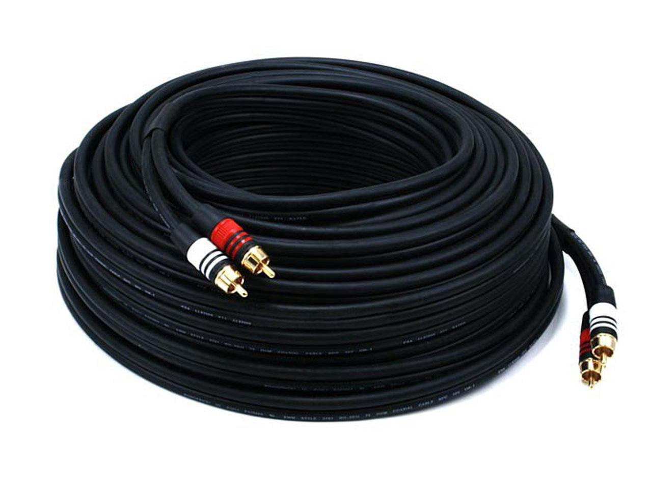 XMSJSIY 1/4 TS auf Lautsprecher-blankes Kabel Audiokabel auf 6,35 mm Mono-Stecker, OFC HiFi 6.3mm TS Lautsprecherkabel, Verstärker, Patchkabel für DJ-Anwendungen
