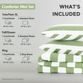 thumbnail image 4 of Regency Heights Essential Twin/Twin XL Size Comforter Sets, 2-Piece Bedding Set for Dorm Bedding, Reversible Striped Comforter Bed Set, Sage, 4 of 7