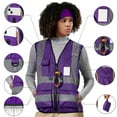 thumbnail image 2 of A-SAFETY High Vis Safety Vest for Women - Reflective Strips, Multi-Pockets, Zipper Closure, 2 of 5